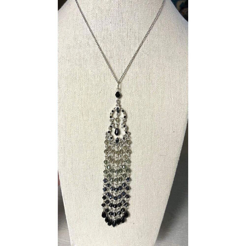 Beaded dangle statement choker - Picture 3 of 4